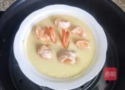 Illustration of how to make shrimp and egg custard 8