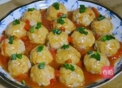 番茄汁蒸丸子的做法图解14