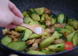 黄瓜炒肉的做法图解8
