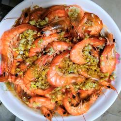 蒜蓉蒸虾的做法[图]