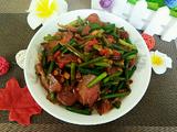 蒜苔炒腊肉的做法[图]