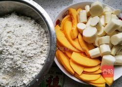 山药南瓜馒头卷的做法图解1