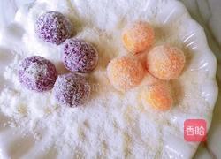 椰蓉双色薯球的做法图解5