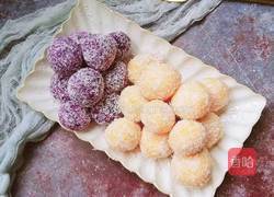 椰蓉双色薯球的做法图解7
