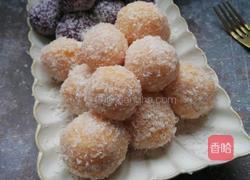 椰蓉双色薯球的做法图解8