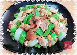 爆炒尖椒肘花肉的做法图解9