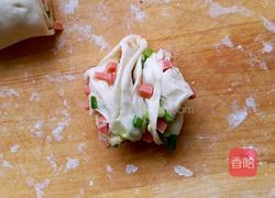 葱花火腿花卷的做法图解10