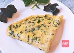菠菜鸡蛋饼的做法图解8