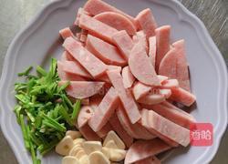 火腿炒山药南瓜的做法图解2