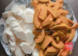 火腿炒山药南瓜的做法图解3