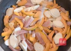 火腿炒山药南瓜的做法图解6