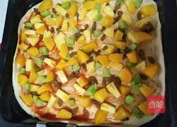 Pineapple Yellow Peach Fruit Pizza Recipe Illustration 5