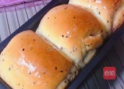 #下午茶#黑芝麻豆沙吐司的做法图解15
