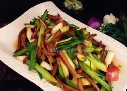 蒜叶炒香干的做法图解8