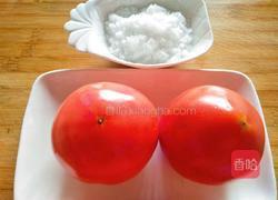 白糖西红柿的做法图解1
