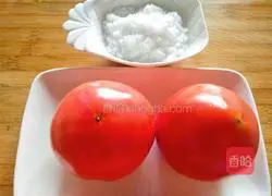 How to make tomatoes with white sugar 1