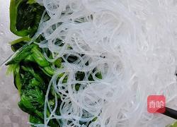 凉拌菠菜粉丝的做法图解3