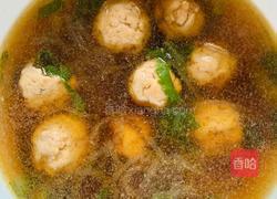 油菜粉丝肉丸汤（小童）的做法图解5