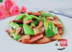 辣椒炒猪头肉的做法图解1