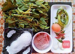 凉拌菠菜肉丝粉的做法图解1