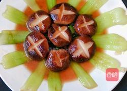 耗油香菇油菜的做法图解7