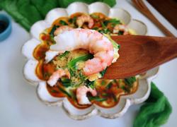 菠菜虾仁蒸水蛋