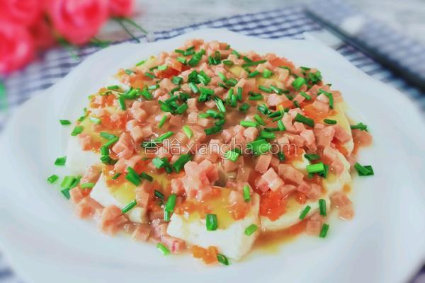 午餐肉蒸豆腐