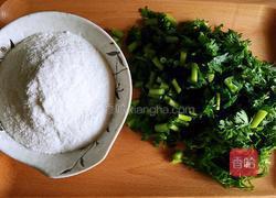 粉蒸茼蒿的做法图解1