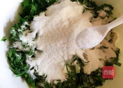 粉蒸茼蒿的做法图解3