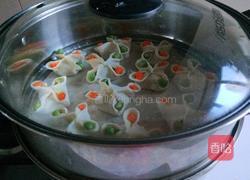 花开四季 蔬菜虾仁蒸饺的做法图解13