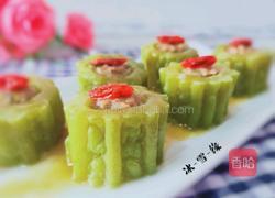苦瓜酿肉的做法图解7
