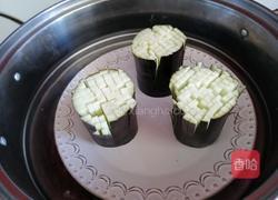 #蒸菜#菊花茄子的做法图解5