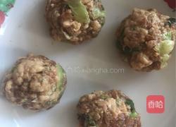 蒸油菜肉丸的做法图解4