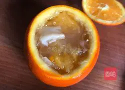 Illustration of how to make fresh orange white fungus soup 7