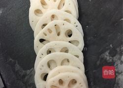 煎封酿藕片的做法图解7