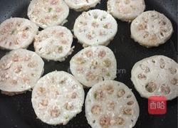 煎封酿藕片的做法图解12