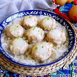 粉丝肉丸酿冬瓜的做法[图]