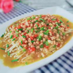 午餐肉蒸金针菇的做法[图]