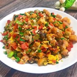 香哈牛肉酱炒馍花的做法[图]