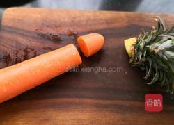 水果拼盘（鹦鹉菠萝凤梨）的做法图解5