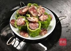 青椒酿香肠的做法图解5