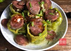 青椒酿香肠的做法图解8