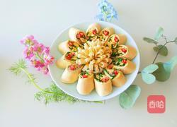 新文美食 鸡蛋韭菜豆皮花的做法图解15