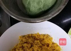咸蛋黄肉松青团(少油少糖)的做法图解6