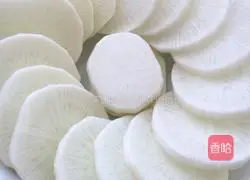 Illustration of how to make steamed radish 4