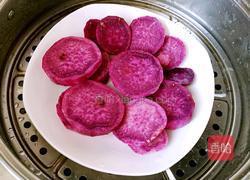紫薯双色包子的做法图解1