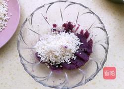 紫薯珍珠丸子的做法图解3