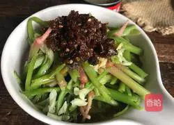 Illustration of how to make spinach root with mushroom sauce 8