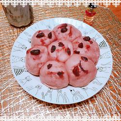 玫瑰花酿紫薯豆包（高压锅版）的做法[图]