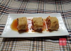 #蒸菜#豆腐皮肉卷的做法图解1